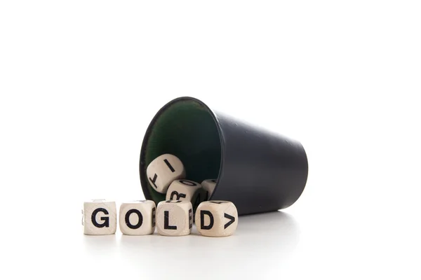 Oro en cuadritos —  Fotos de Stock