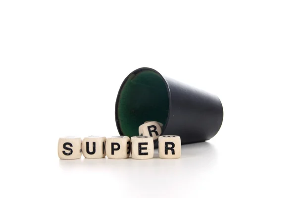 Super in dices — Stock Photo, Image