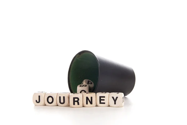 Journey in dices — Stock Photo, Image