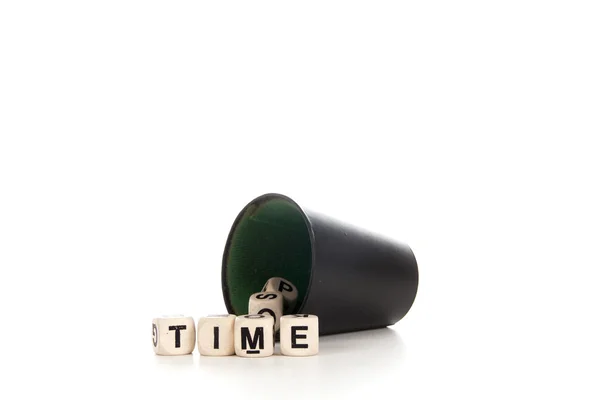 Time in dices — Stock Photo, Image