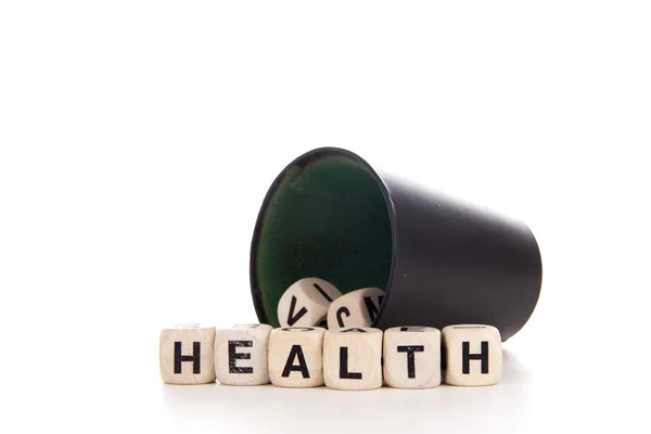 Health in dices — Stock Photo, Image