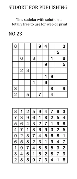 Sudoku — Stockfoto