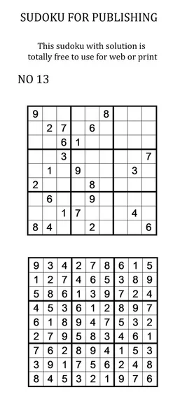 Sudoku. Fotos de stock