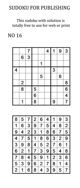 Sudoku. Imagen de stock