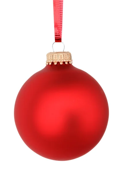 Bola roja de Navidad — Foto de Stock