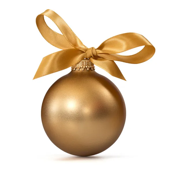 Guld jul boll — Stockfoto