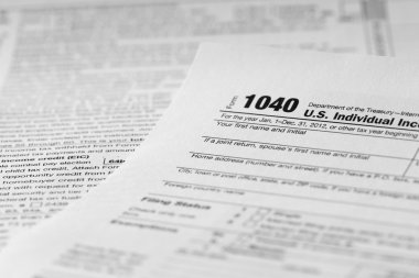 Tax form clipart