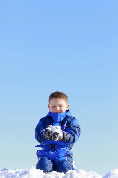 Diversão com neve — Fotografia de Stock