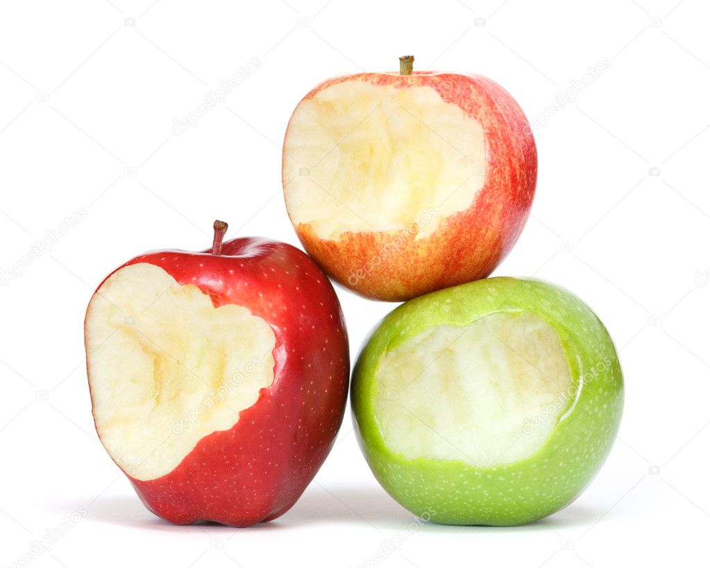 Apples with bite — Stock Photo © mblach 21672885
