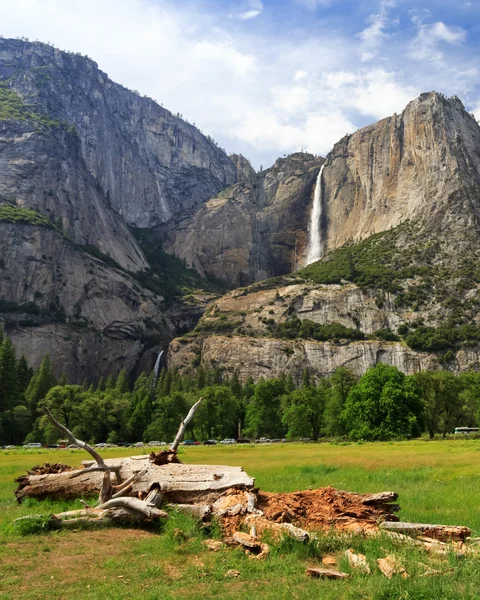 Felső és alsó Yosemite-vízesés — Stock Fotó