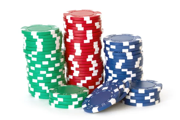 Poker fişleri — Stok fotoğraf