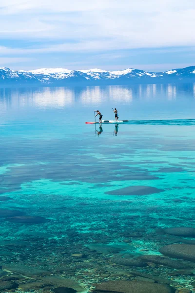 Paddle boarding — Stock Photo, Image