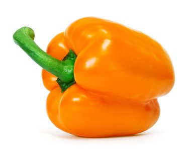 Orange bell pepper clipart