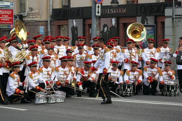 Международный фестиваль военного оркестра в Москве — стоковое фото