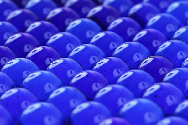 Textura de bolas de vidrio azul —  Fotos de Stock