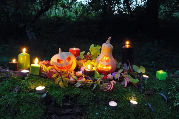 Lanterne de citrouille Halloween — Photo