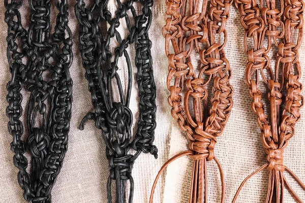 MACRAME bälten — Stockfoto