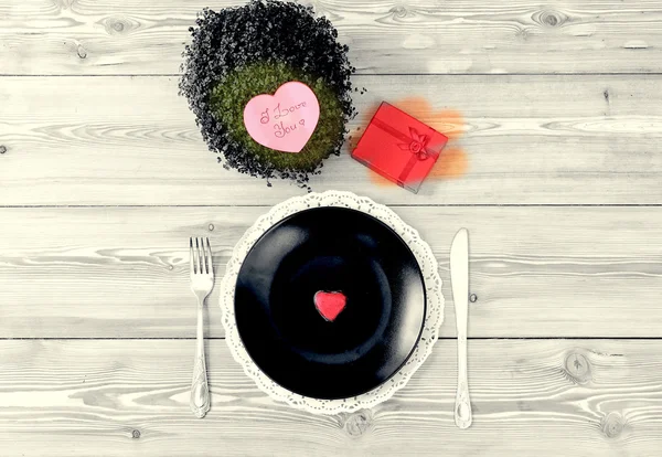 Menu di San Valentino — Foto Stock