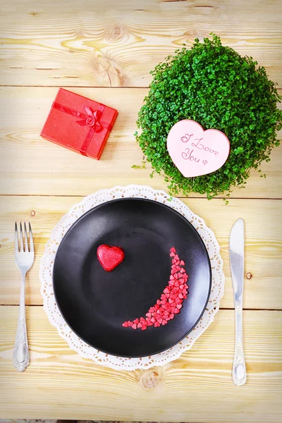 Valentine day menu — Stock Photo, Image