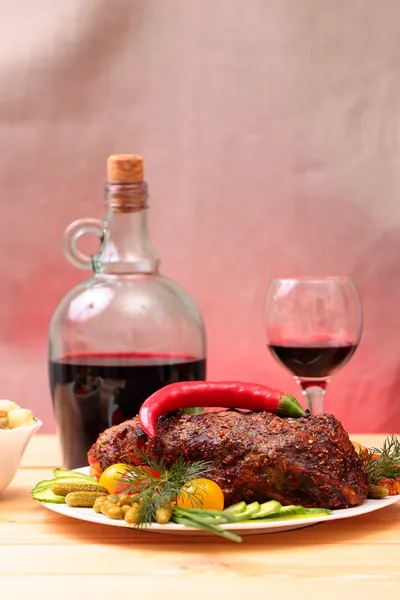 Apetitivo filete asado de cerdo —  Fotos de Stock