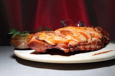 lezzetli füme kaburga