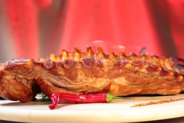 lezzetli füme kaburga