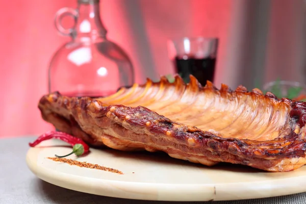 Delicious smoked ribs — Stock Photo, Image