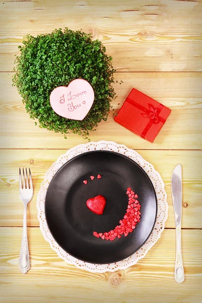 Menú San Valentín — Foto de Stock