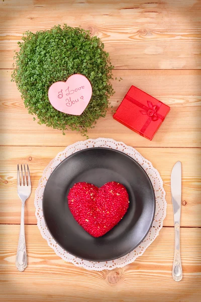 Menú San Valentín — Foto de Stock