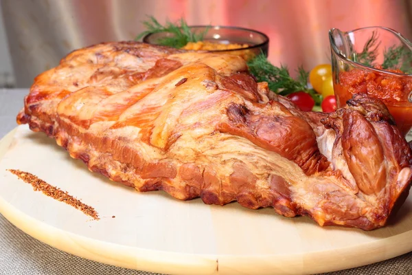 Delicious smoked ribs — Stock Photo, Image