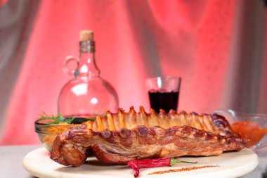 lezzetli füme kaburga