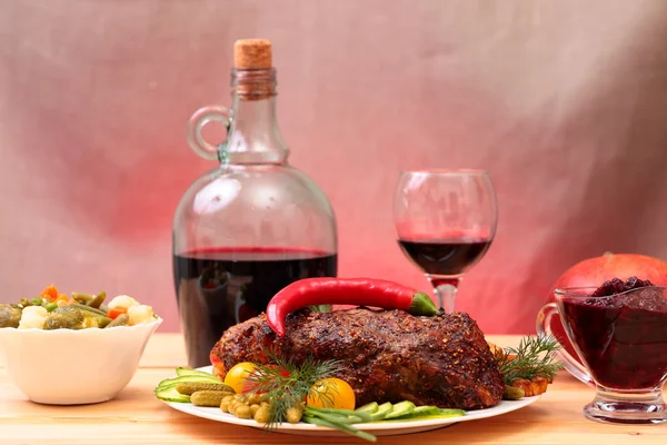 Apetitivo filete asado de cerdo —  Fotos de Stock