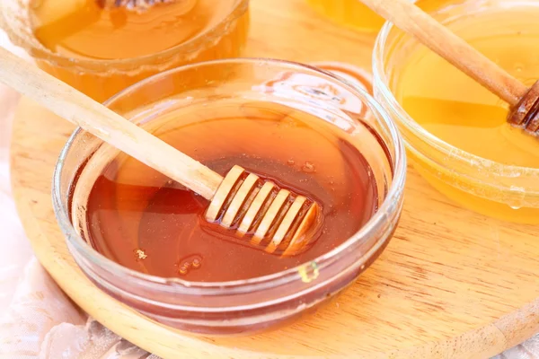 Various types of honey — Stock Photo, Image