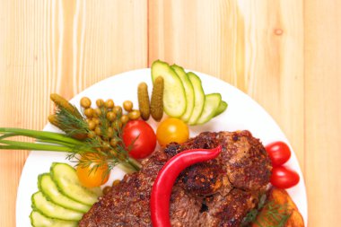 iştah açıcı kavrulmuş domuz fileto