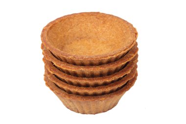 yığın boş koyu tartlets