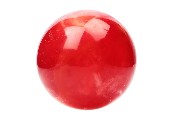 Bola de cristal vermelho — Fotografia de Stock