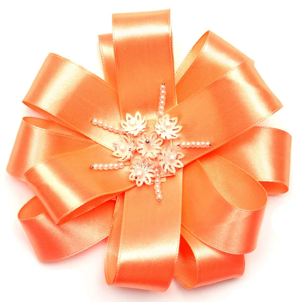 Red gift ribbon — Stock Photo, Image