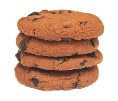 Çikolata parçacıklı kurabiye.