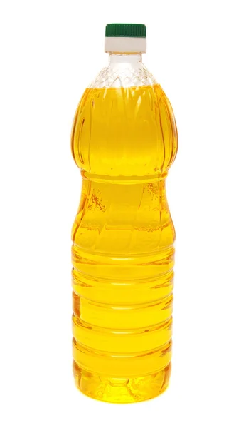 Botella con aceite de girasol —  Fotos de Stock