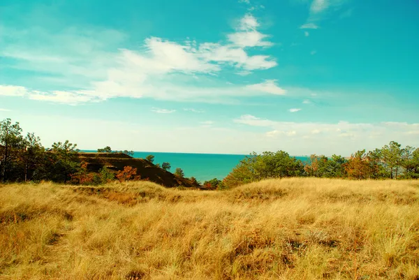 Seaside from a mountain — Stock Photo, Image