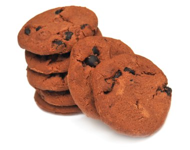 Çikolata parçacıklı kurabiye.