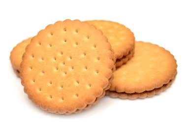 Beyaz arkaplanda çerezler