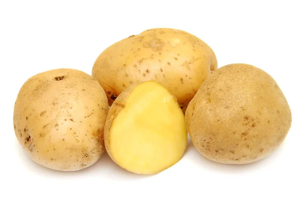 Potatoes on white background — Stock Photo, Image