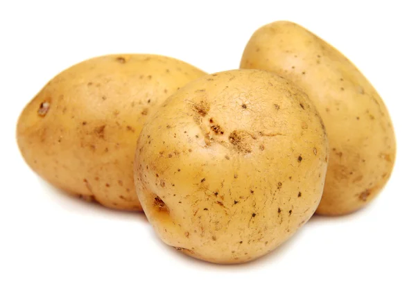 Potatoes on white background — Stock Photo, Image