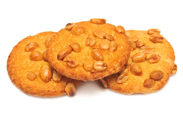 Cookies auf weißem Hintergrund — Stockfoto