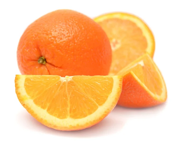 흰색 배경에 있는 주황색 — 스톡 사진