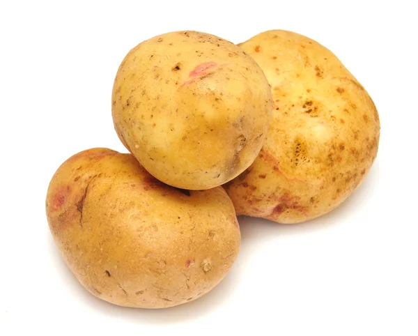 Potatoes on white background — Stock Photo, Image