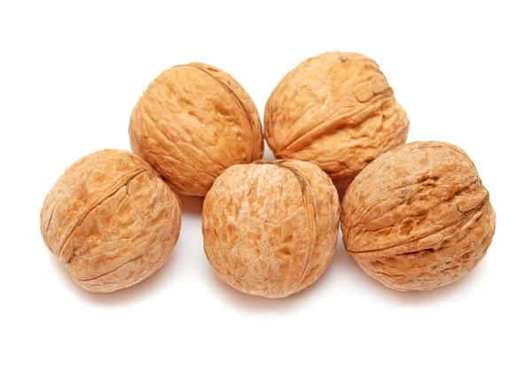 Walnuts on white background — Stock Photo, Image