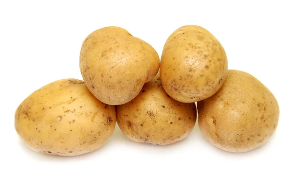 Potatoes on white background — Stock Photo, Image