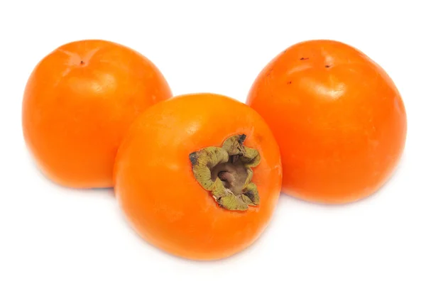 白い背景の上の柿 — ストック写真